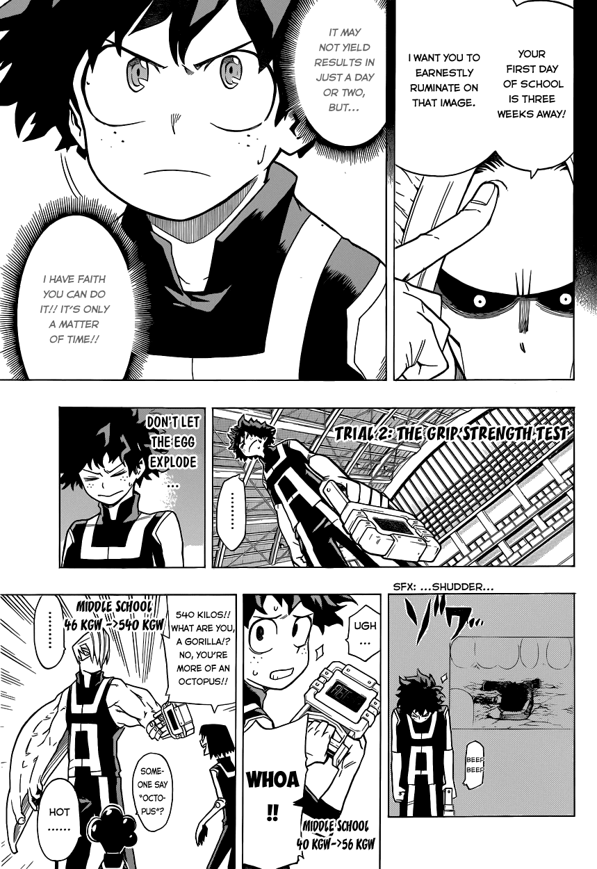 Boku no Hero Academia Chapter 6 page 9 - Chapter 6: What I Can Do For Now