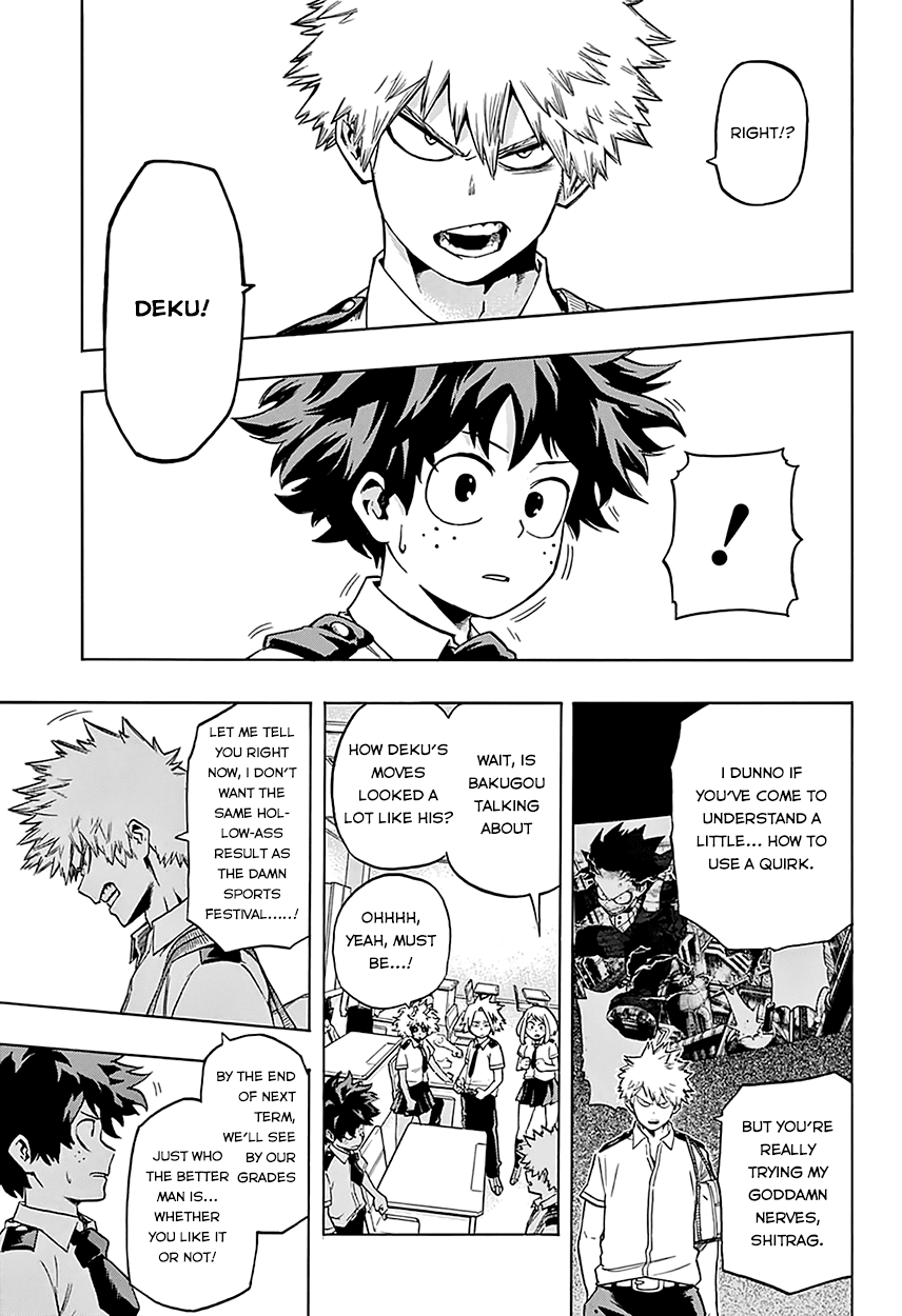 Boku no Hero Academia Chapter 60 page 13 - Chapter 60: Prepare for the End of Term Test!