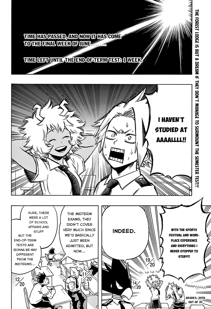 Boku no Hero Academia Chapter 60 page 6 - Chapter 60: Prepare for the End of Term Test!