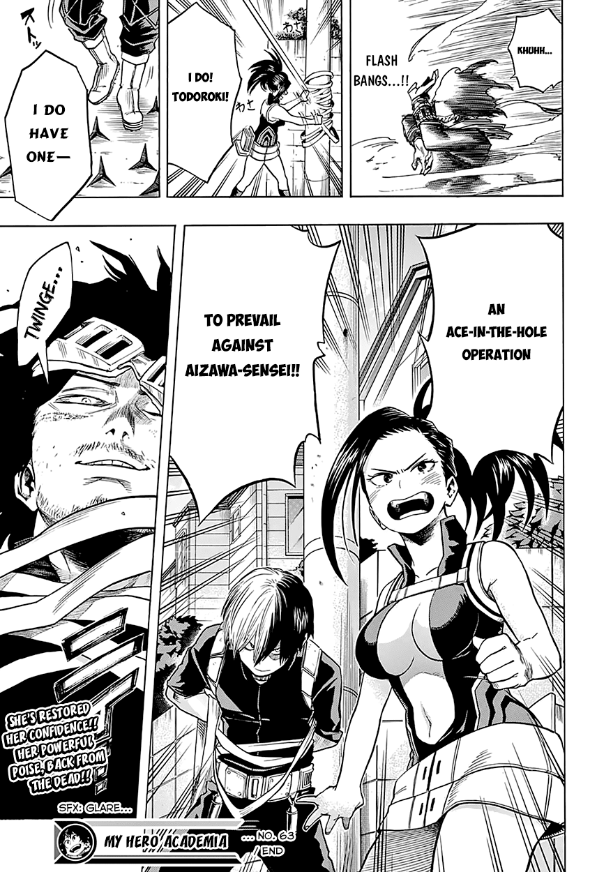 Boku no Hero Academia Chapter 63 page 20 - Chapter 63: Yaoyorozu: RISING