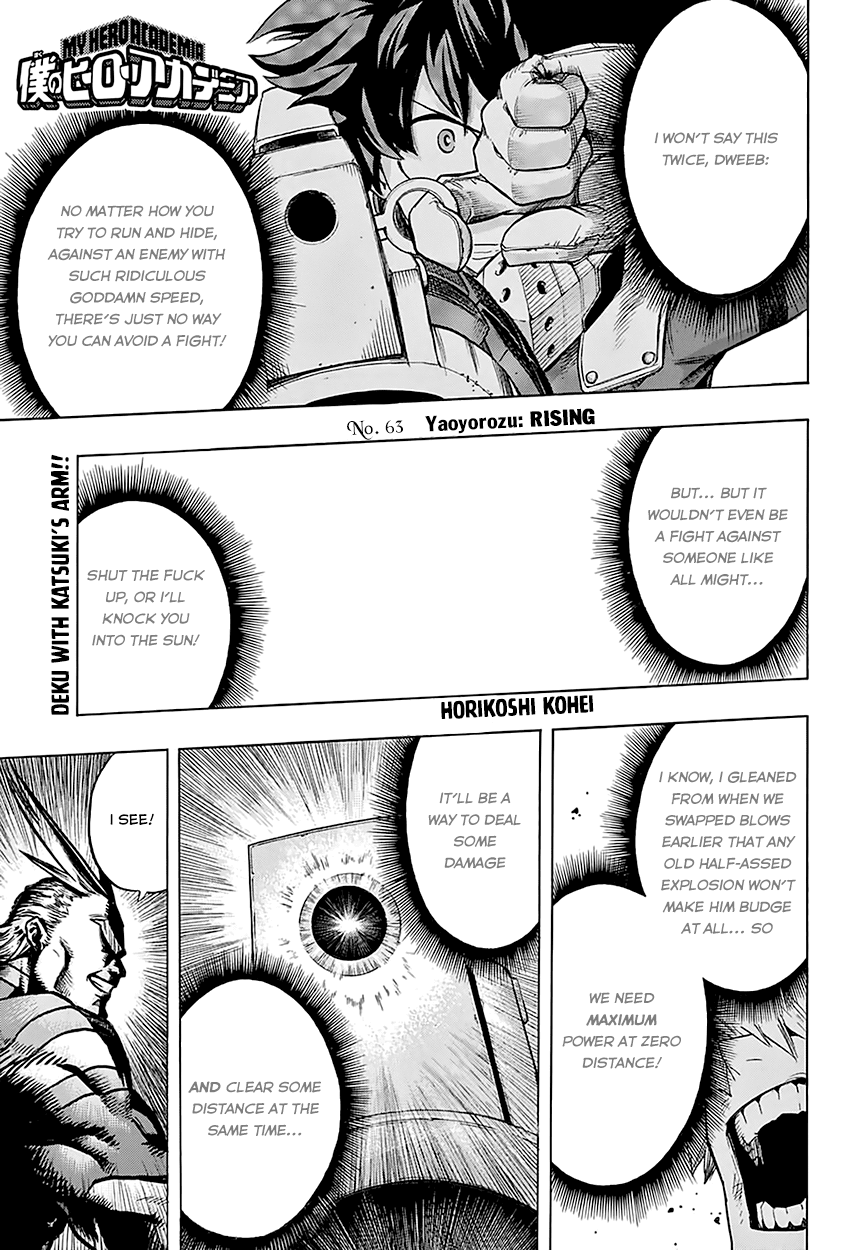Boku no Hero Academia Chapter 63 page 3 - Chapter 63: Yaoyorozu: RISING