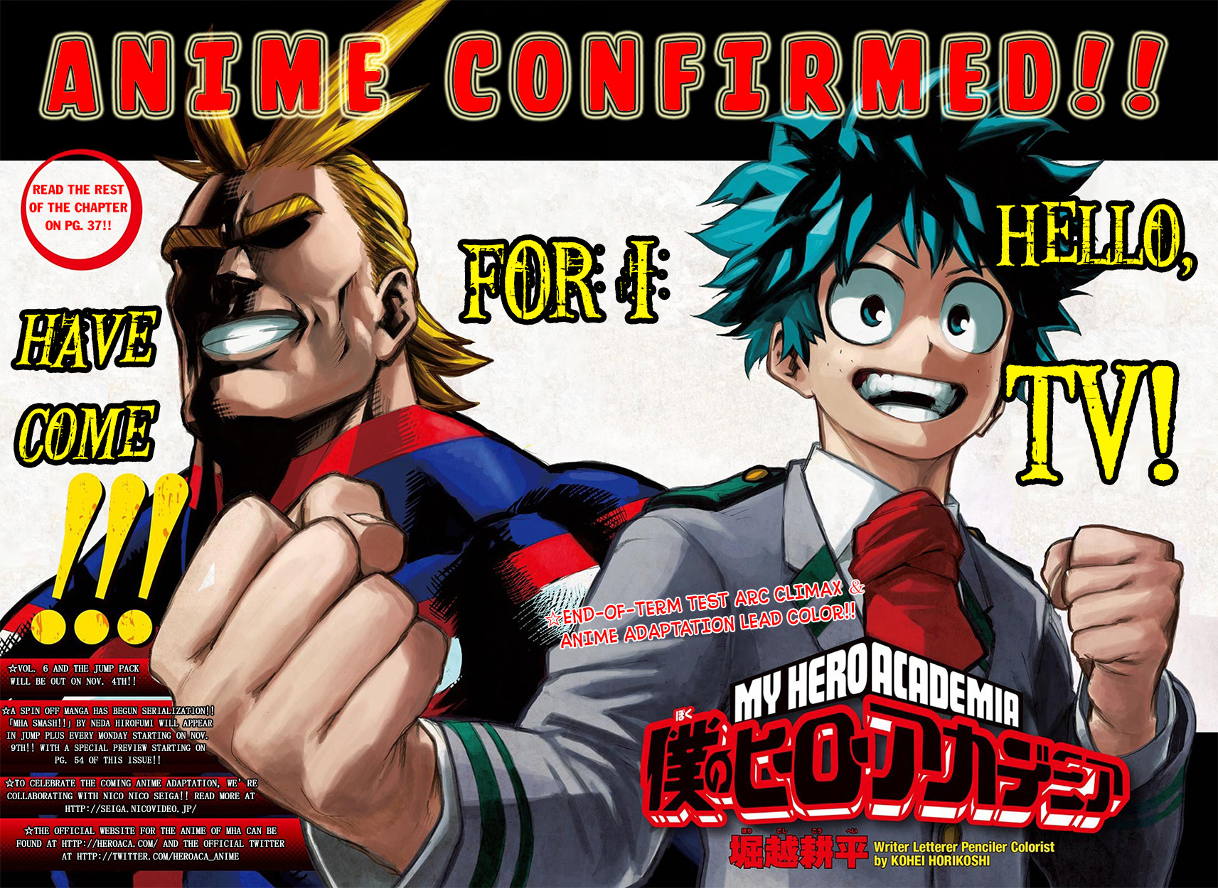 Boku no Hero Academia Chapter 65 page 4 - Chapter 65: Walls