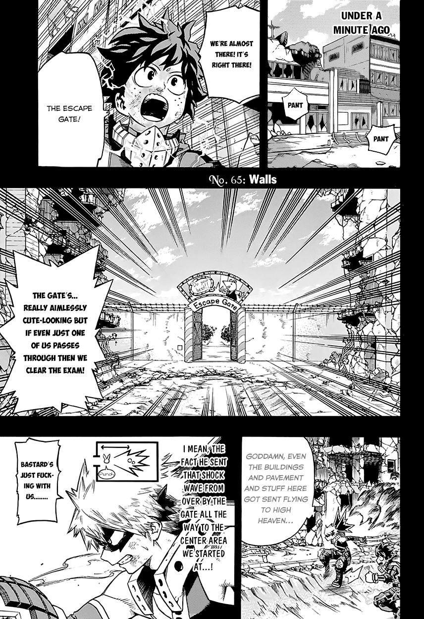 Boku no Hero Academia Chapter 65 page 5 - Chapter 65: Walls