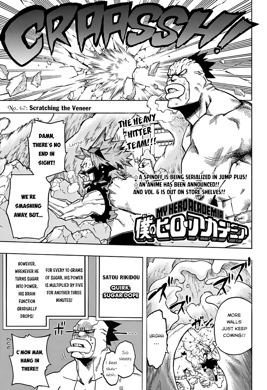 Boku no Hero Academia Chapter 67 page 4 - Chapter 67: Scratching the Veneer