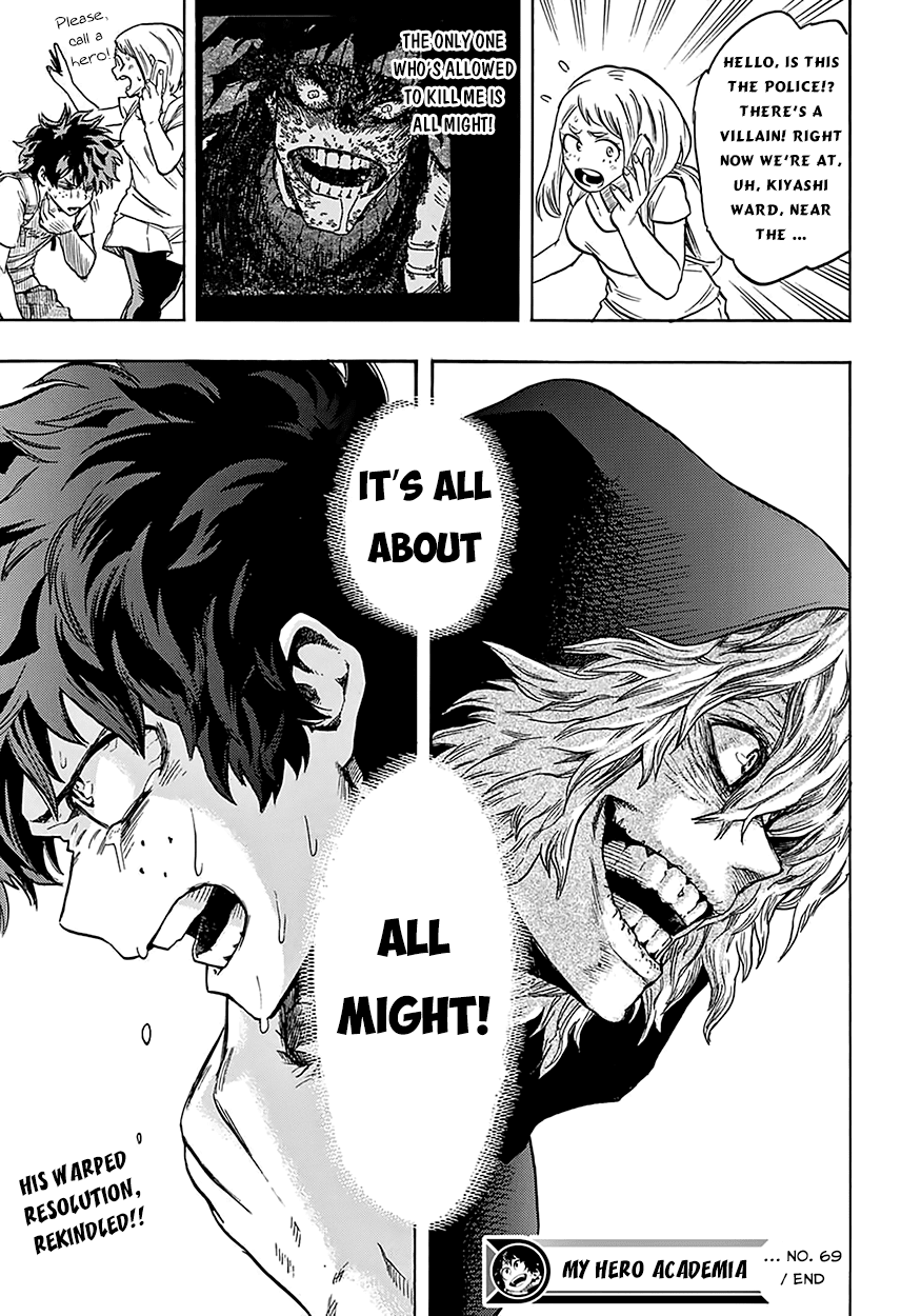 Boku no Hero Academia Chapter 69 page 21 - Chapter 69: An Interview with Midoriya