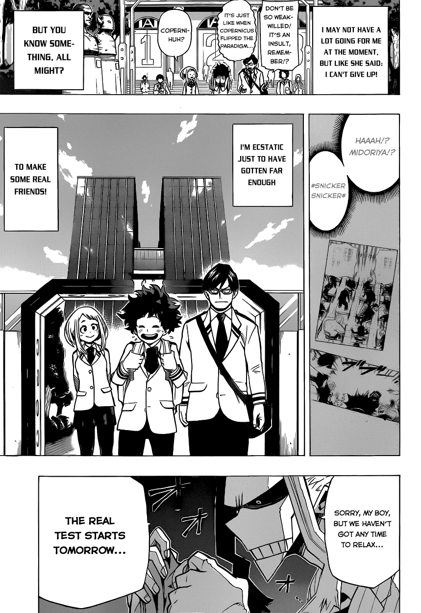 Boku no Hero Academia Chapter 7 page 13 - Chapter 7: Shall We Wear These?