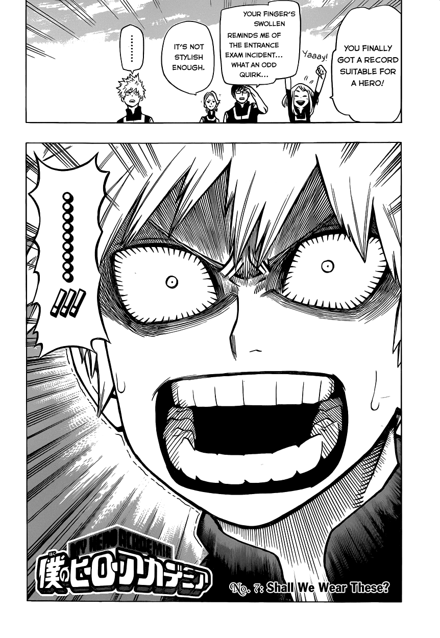 Boku no Hero Academia Chapter 7 page 2 - Chapter 7: Shall We Wear These?