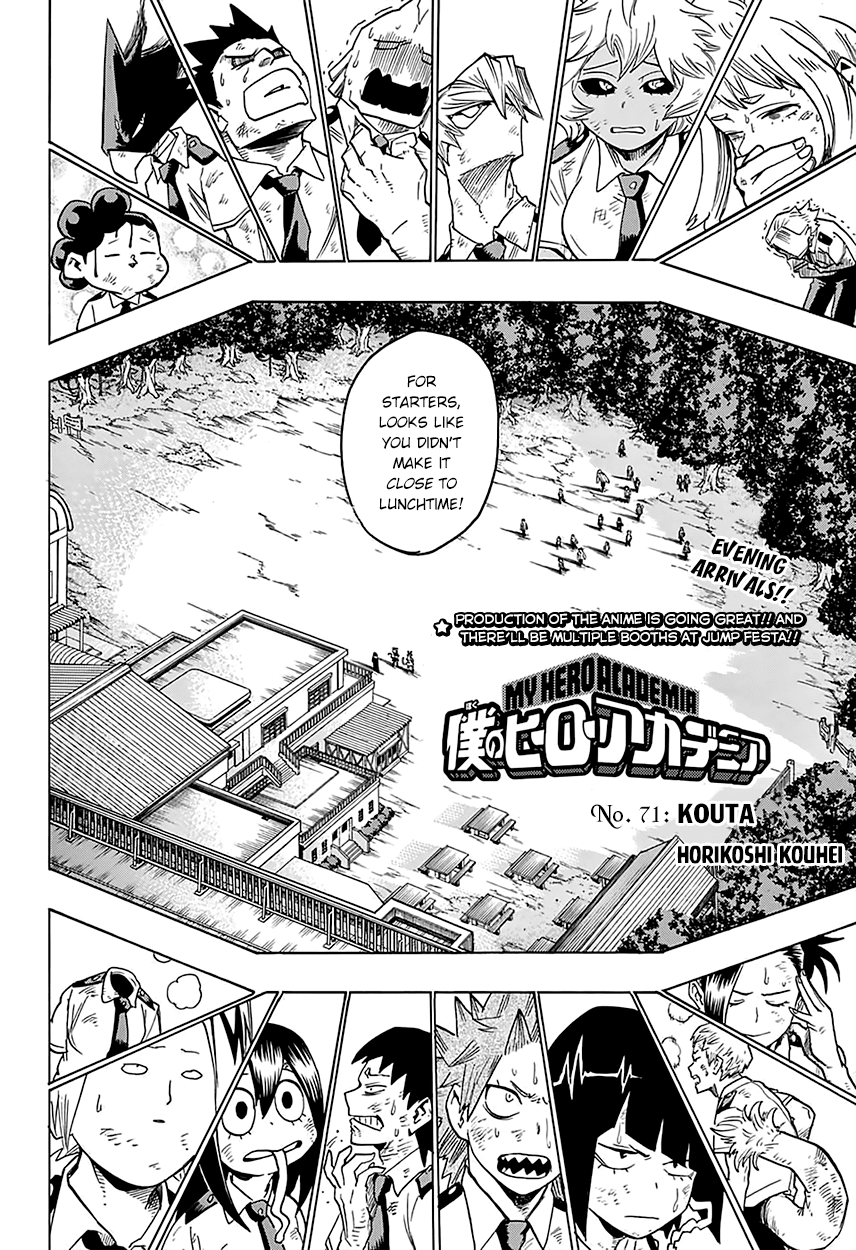 Boku no Hero Academia Chapter 71 page 4 - Chapter 71: Kouta