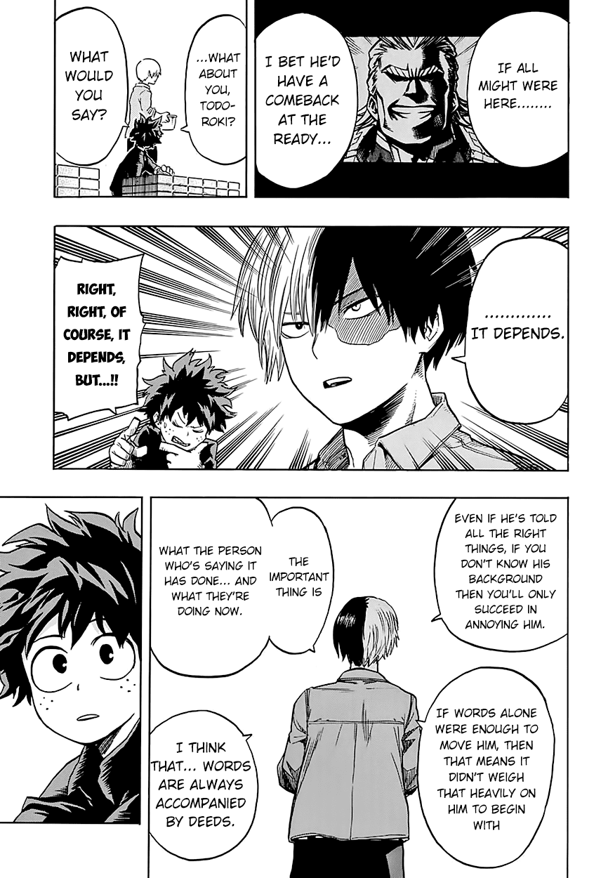 Boku no Hero Academia Chapter 73 page 15 - Chapter 73: Good Evening