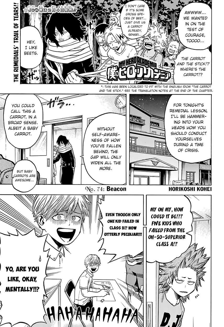 Boku no Hero Academia Chapter 74 page 2 - Chapter 74: Beacon