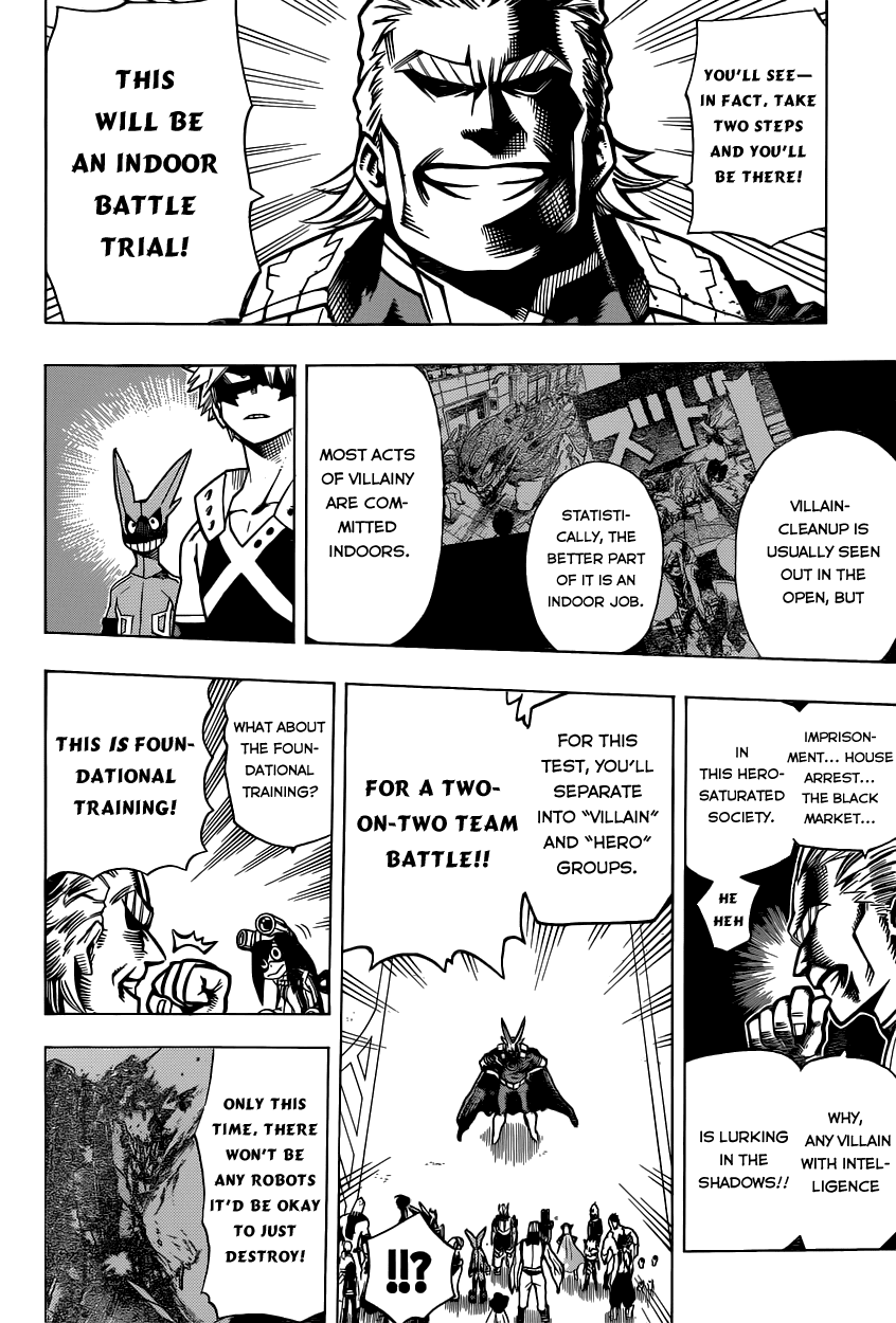 Boku no Hero Academia Chapter 8 page 5 - Chapter 8: Ferocity Of A Fucking Nerd