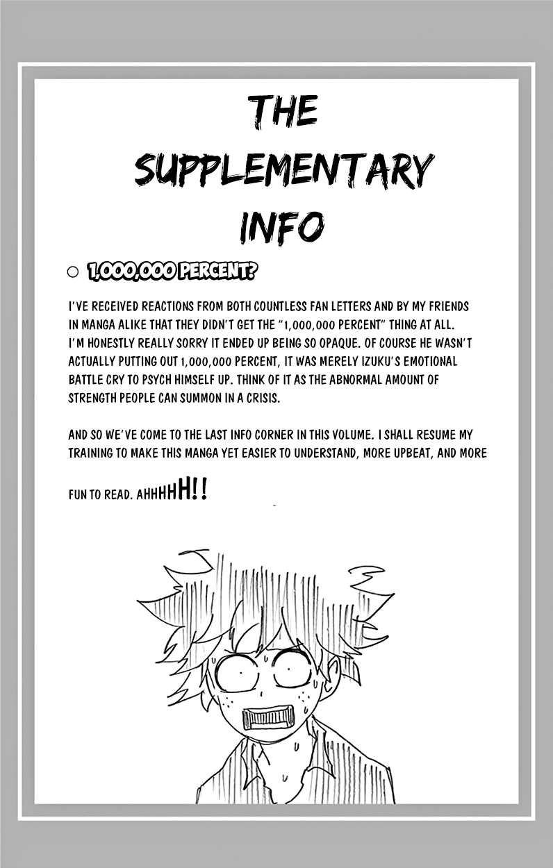 Boku no Hero Academia Chapter 80.5 page 13 - Chapter 80.5: Volume 9 Omake