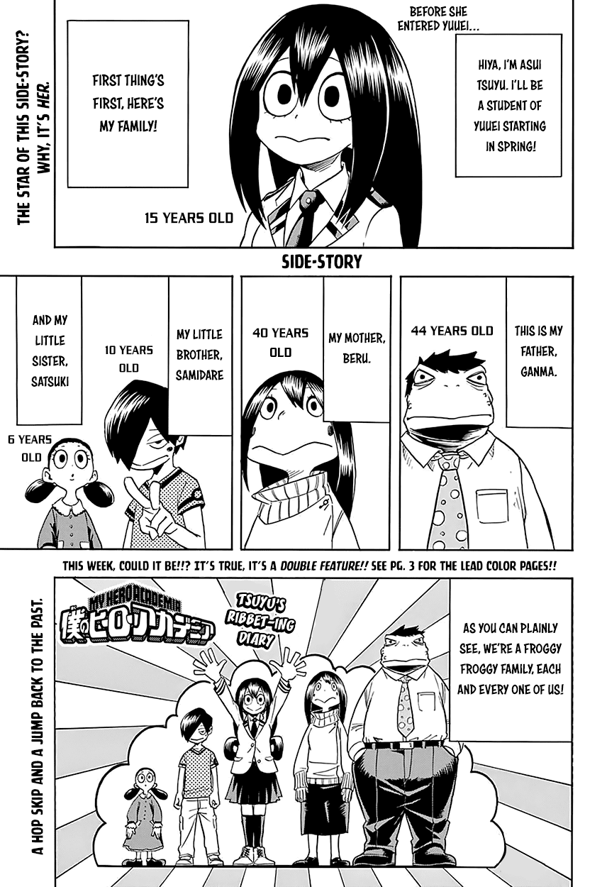 Boku no Hero Academia Chapter 84.5 page 2 - Chapter 84.5: Tsuyu Special