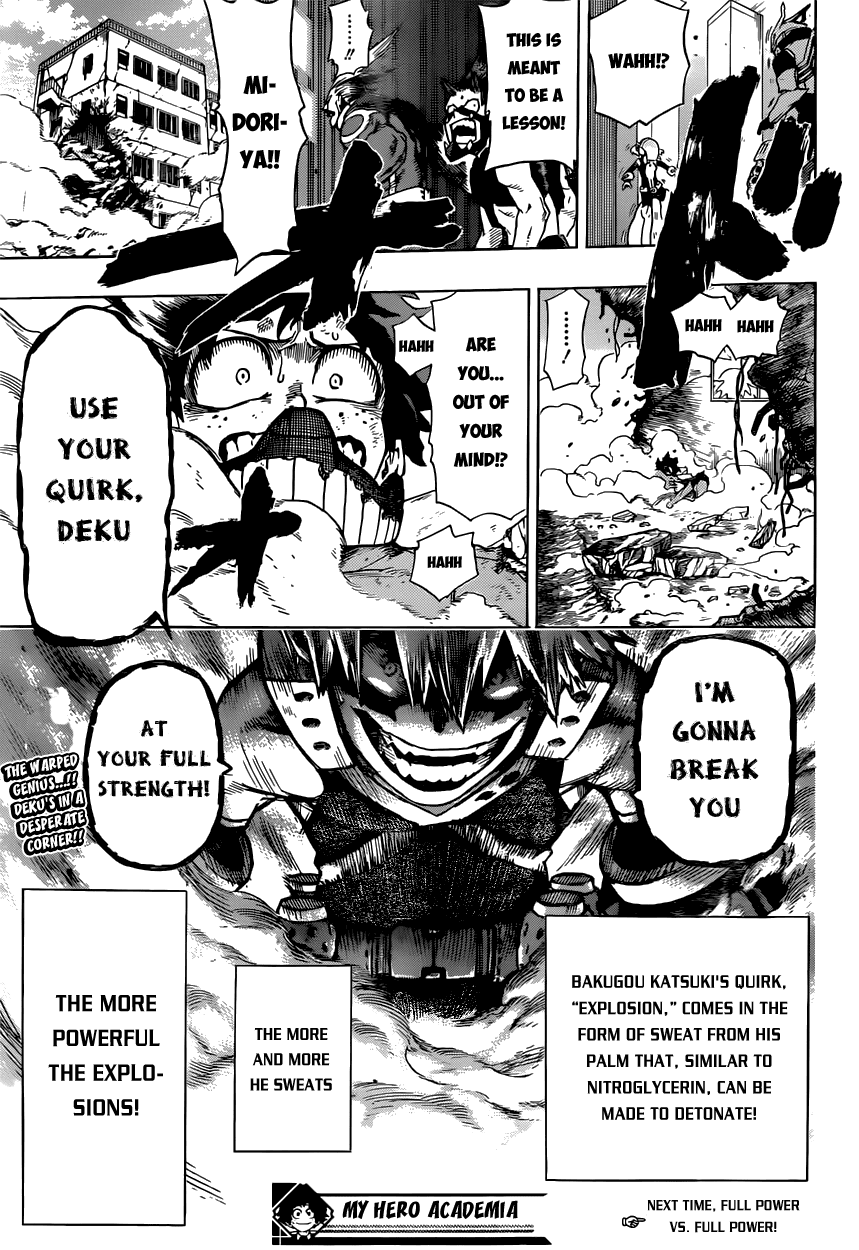 Boku no Hero Academia Chapter 9 page 21 - Chapter 9: Deku VS. Kacchan
