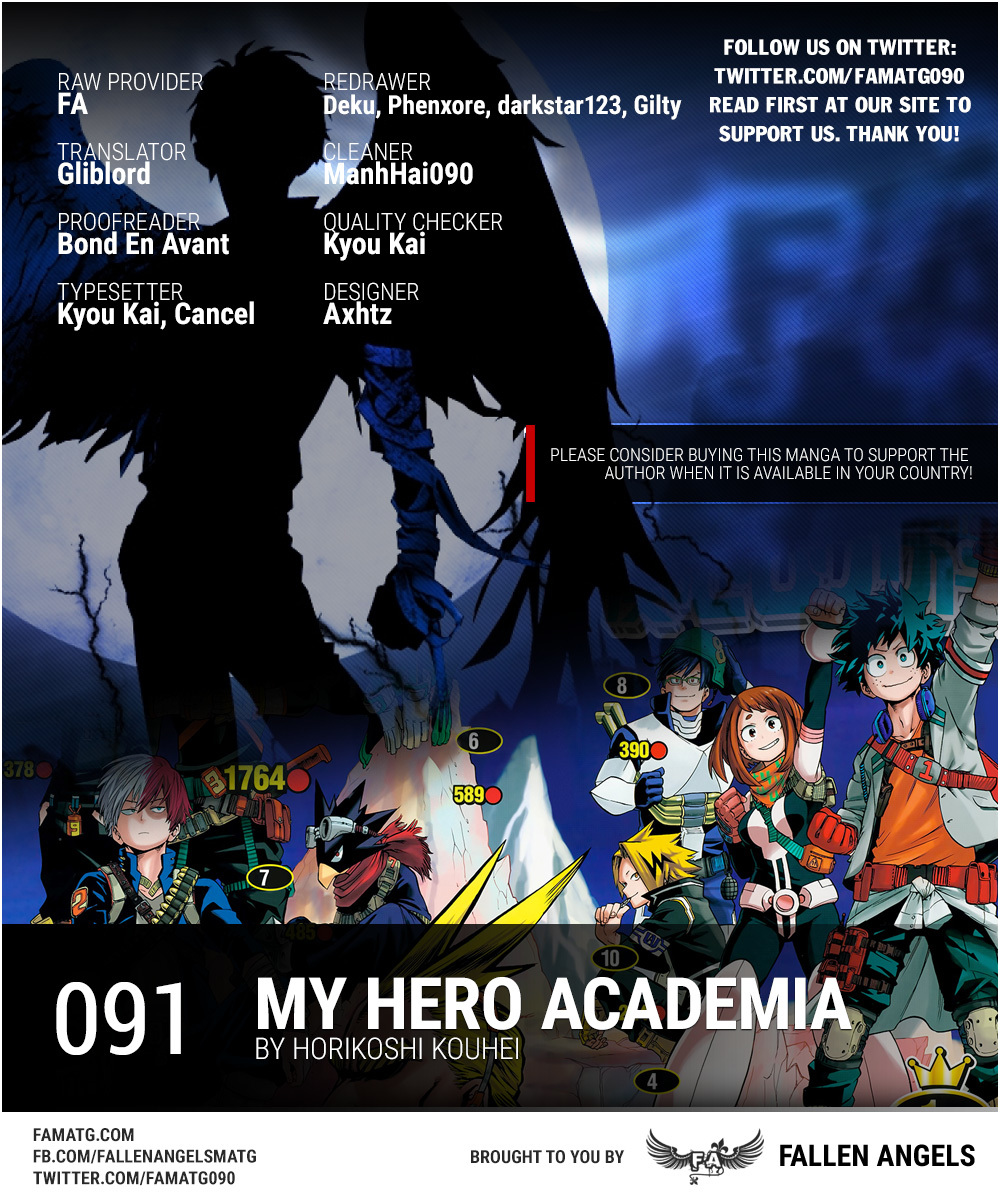Boku no Hero Academia Chapter 91 page 1 - Chapter 91: The Symbol of Peace