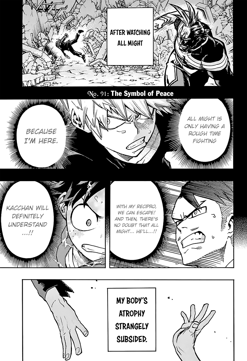 Boku no Hero Academia Chapter 91 page 6 - Chapter 91: The Symbol of Peace