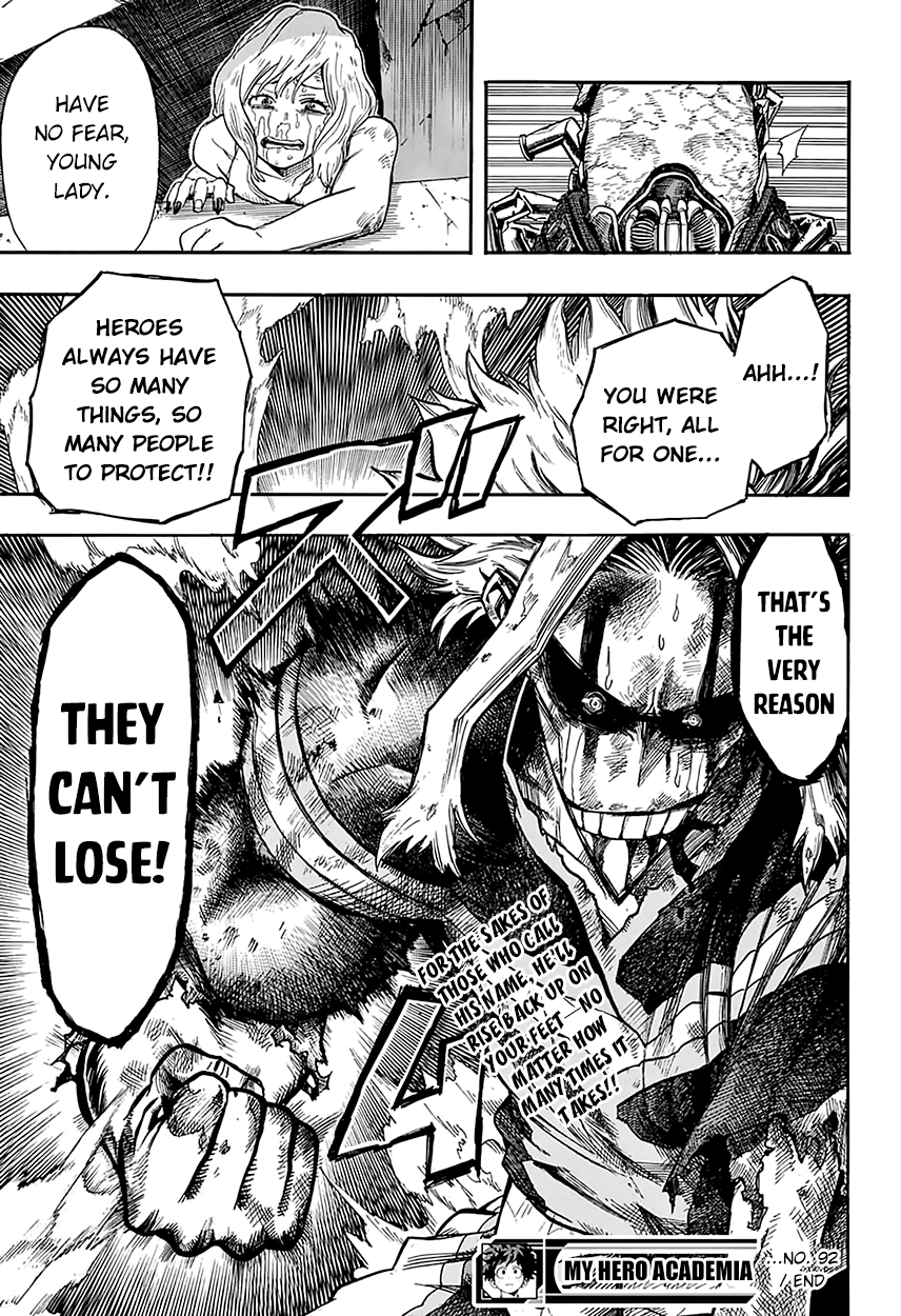 Boku no Hero Academia Chapter 92 page 22 - Chapter 92: One For All