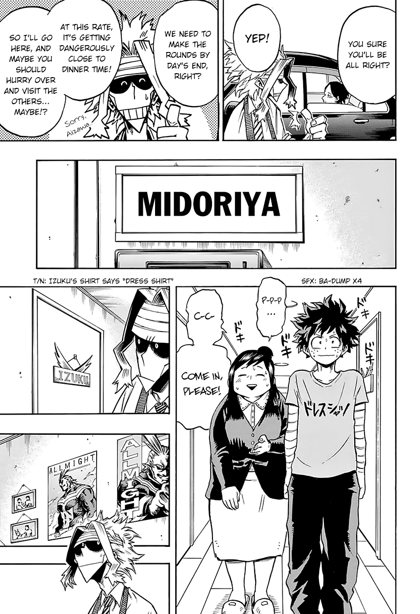 Boku no Hero Academia Chapter 96 page 16 - Chapter 96: Home Visitation