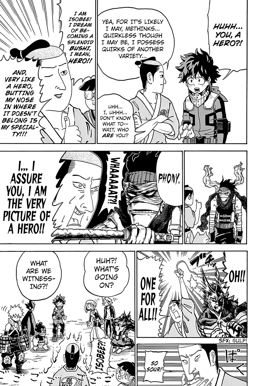 Boku no Hero Academia Chapter 98.5 page 3 - Chapter 98.5: My Hero Academia x Isobe Isobee