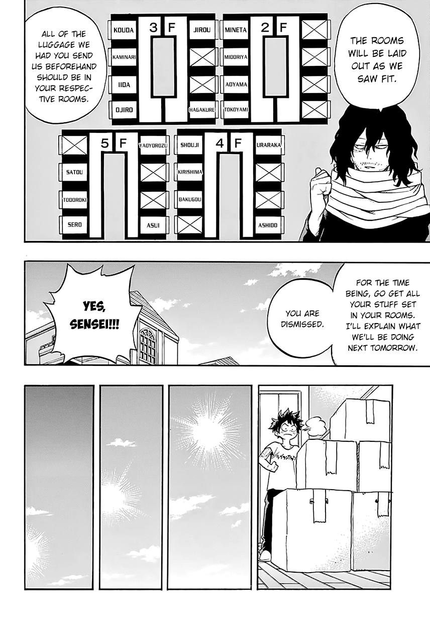 Boku no Hero Academia Chapter 98 page 15 - Chapter 98: To the Dorms