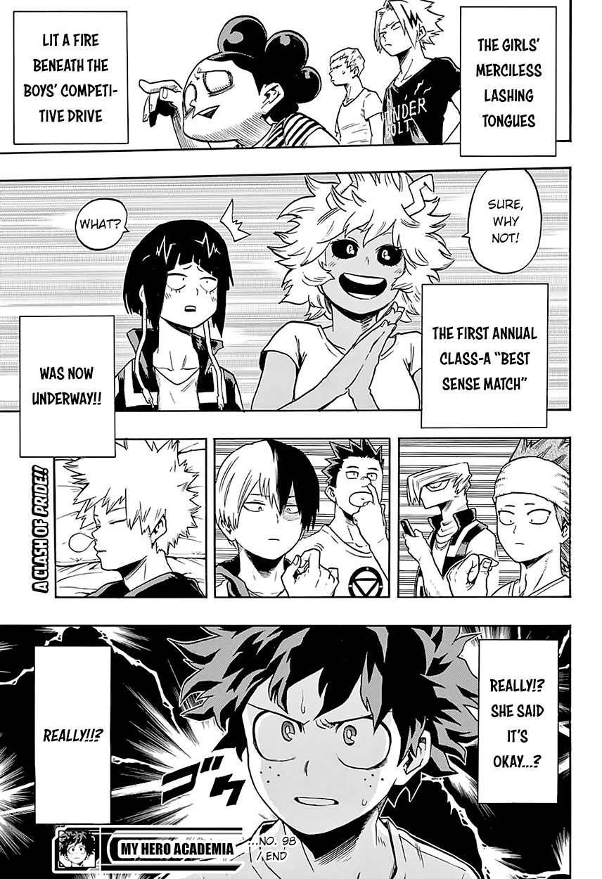 Boku no Hero Academia Chapter 98 page 22 - Chapter 98: To the Dorms