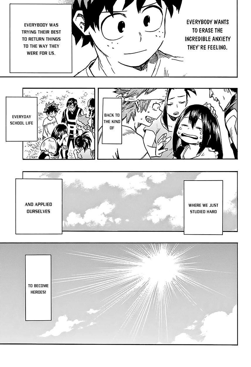 Boku no Hero Academia Chapter 99 page 20 - Chapter 99: So Long, Two Digit Numbers, Here We Come, Three Digit Numbers