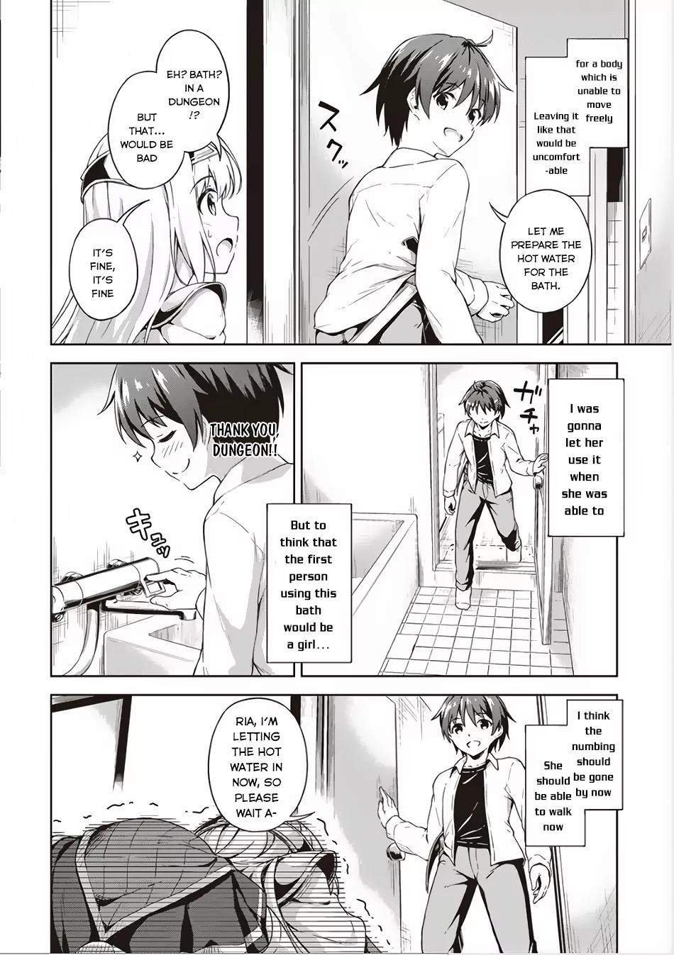 Boku no Heya ga Dungeon no Kyuukeijo ni Natteshimatta Ken Chapter 2 page 7 - Chapter 2: The Case of Sending The Female Knight Back