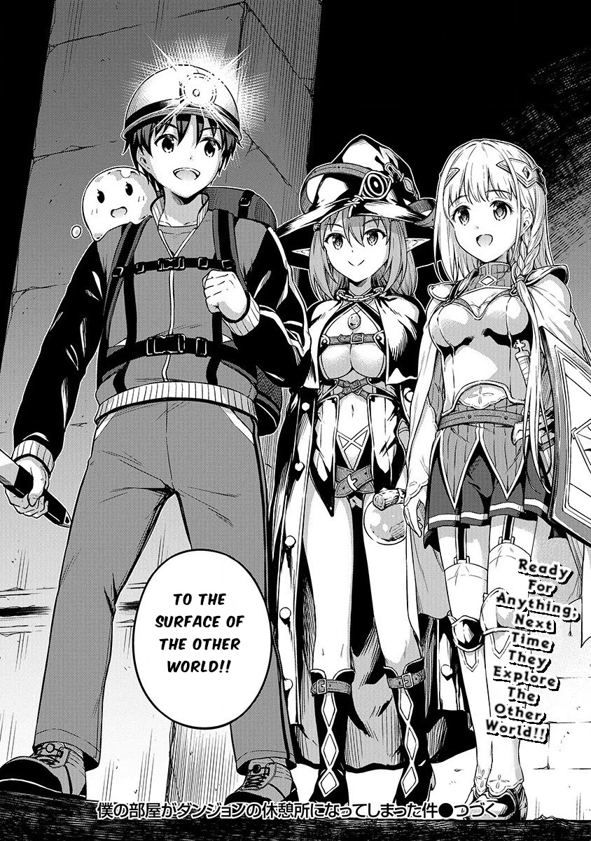 Boku no Heya ga Dungeon no Kyuukeijo ni Natteshimatta Ken Chapter 21 page 21 - Chapter 21: Escorting The Female Knight And Elf Wizard
