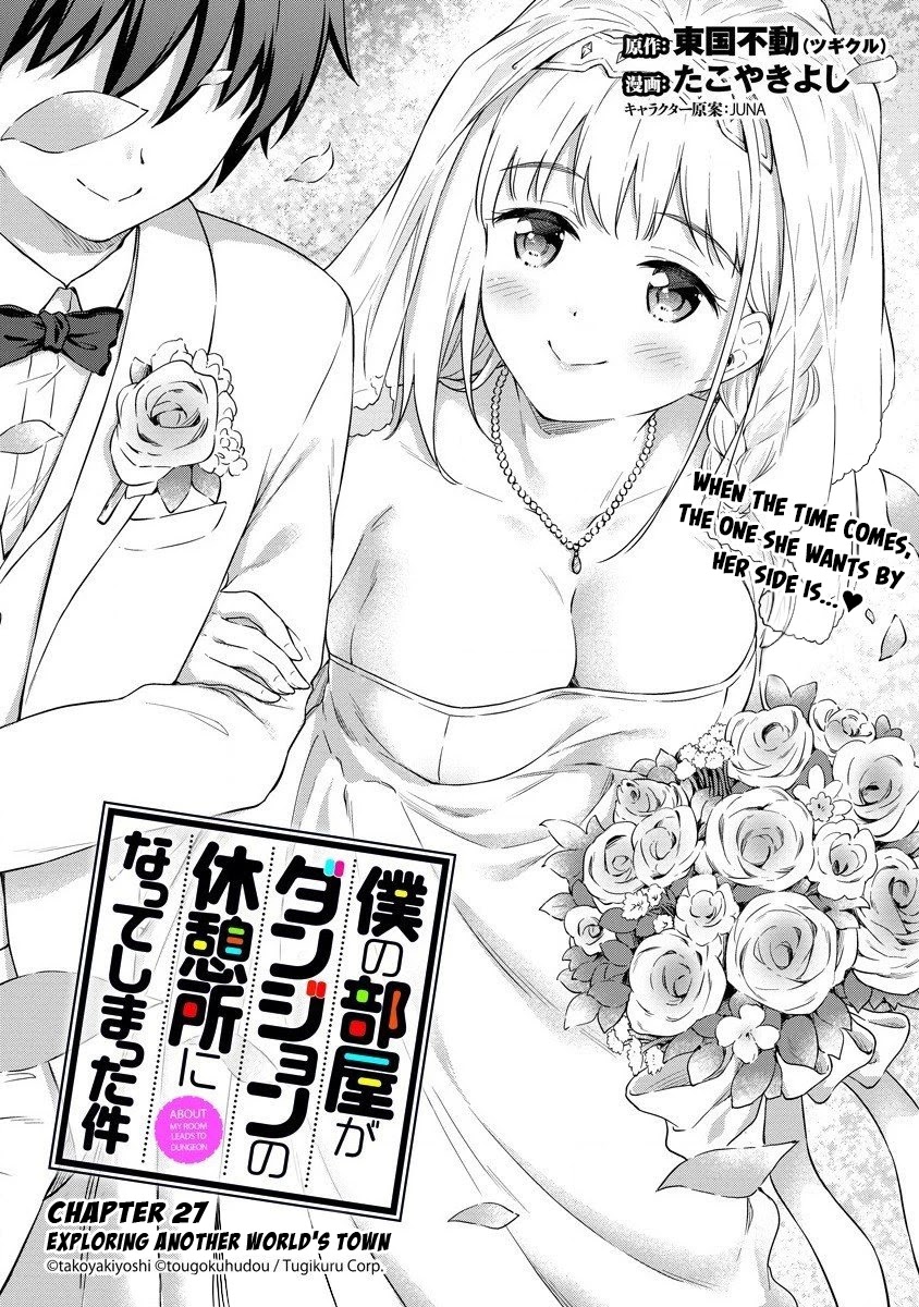 Boku no Heya ga Dungeon no Kyuukeijo ni Natteshimatta Ken Chapter 27 page 4 - Chapter 27: Exploring Another World's Town