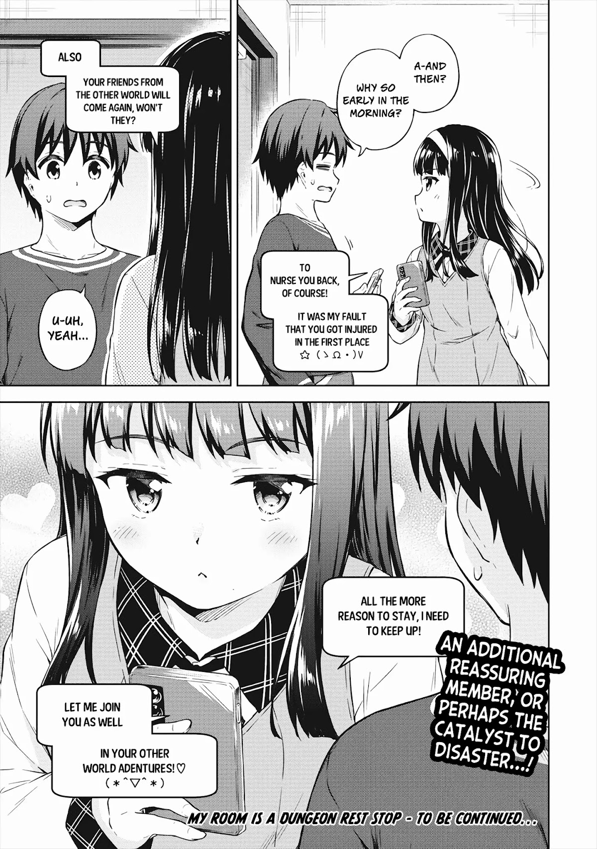 Boku no Heya ga Dungeon no Kyuukeijo ni Natteshimatta Ken Chapter 33 page 32 - Chapter 33: The Temple Girl's Surprise Visit