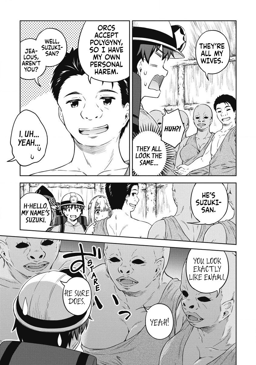 Boku no Heya ga Dungeon no Kyuukeijo ni Natteshimatta Ken Chapter 37 page 14 - Chapter 37: A Trip to the Orc's Village