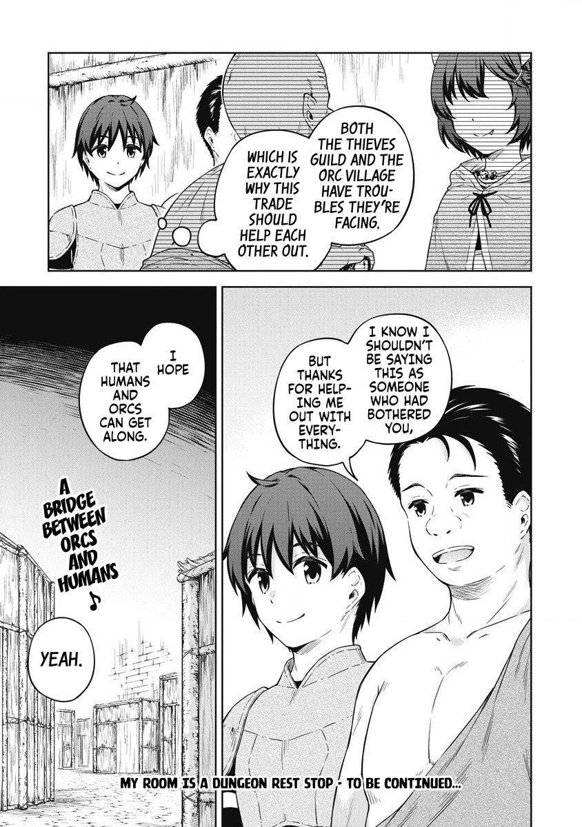 Boku no Heya ga Dungeon no Kyuukeijo ni Natteshimatta Ken Chapter 37 page 34 - Chapter 37: A Trip to the Orc's Village