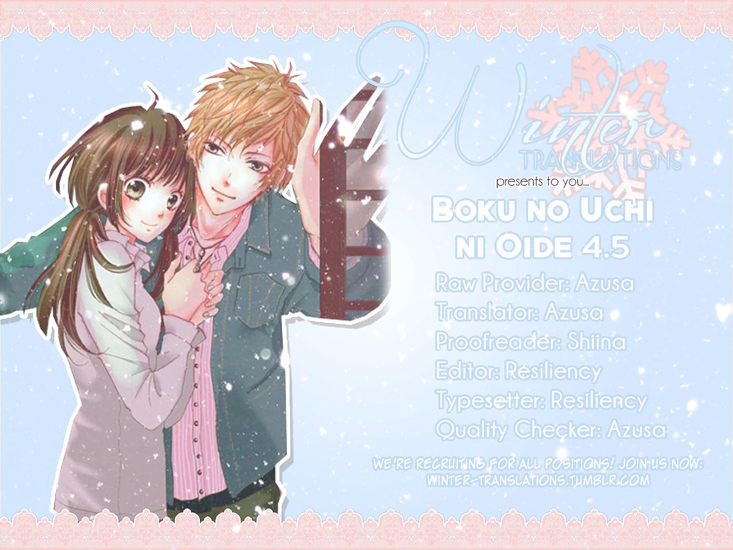 Boku no Ie ni Oide Chapter 4.5 page 4 - Chapter 4.5 : The First Night Since They Started Living Together