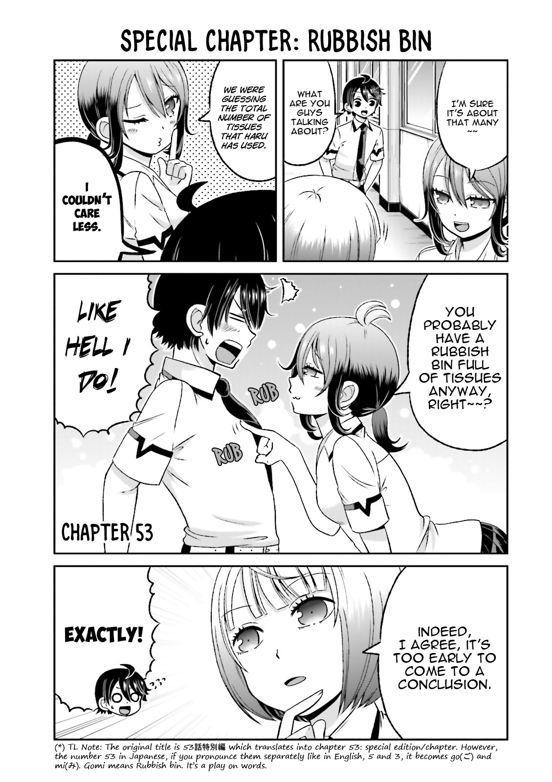 Boku no Kanojo ga Majime Sugiru Shojo Bitch na Ken Chapter 53 page 2 - Chapter 53: Special Chapter: Rubbish Bin