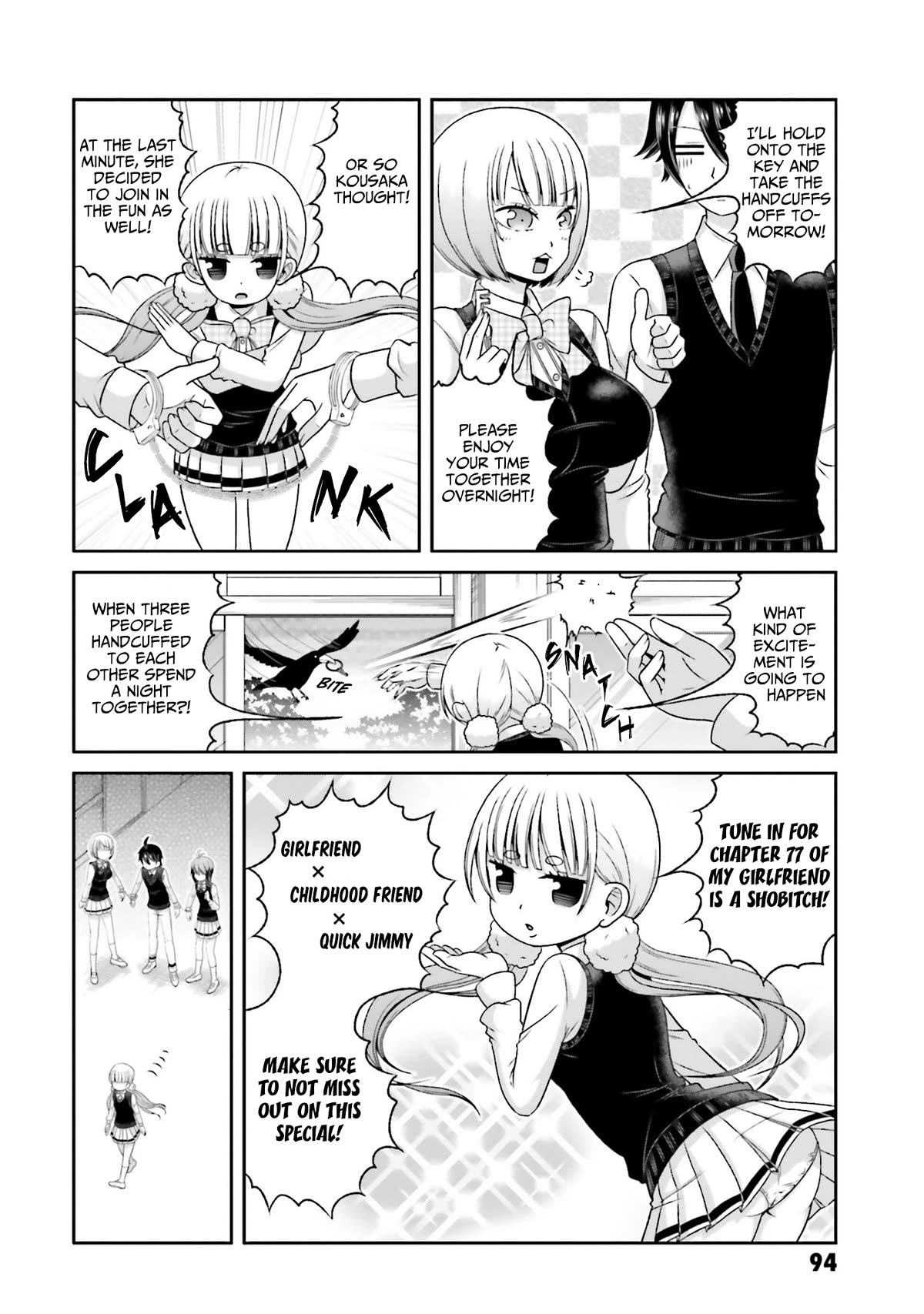 Boku no Kanojo ga Majime Sugiru Shojo Bitch na Ken Chapter 77 page 3 - Chapter 77
