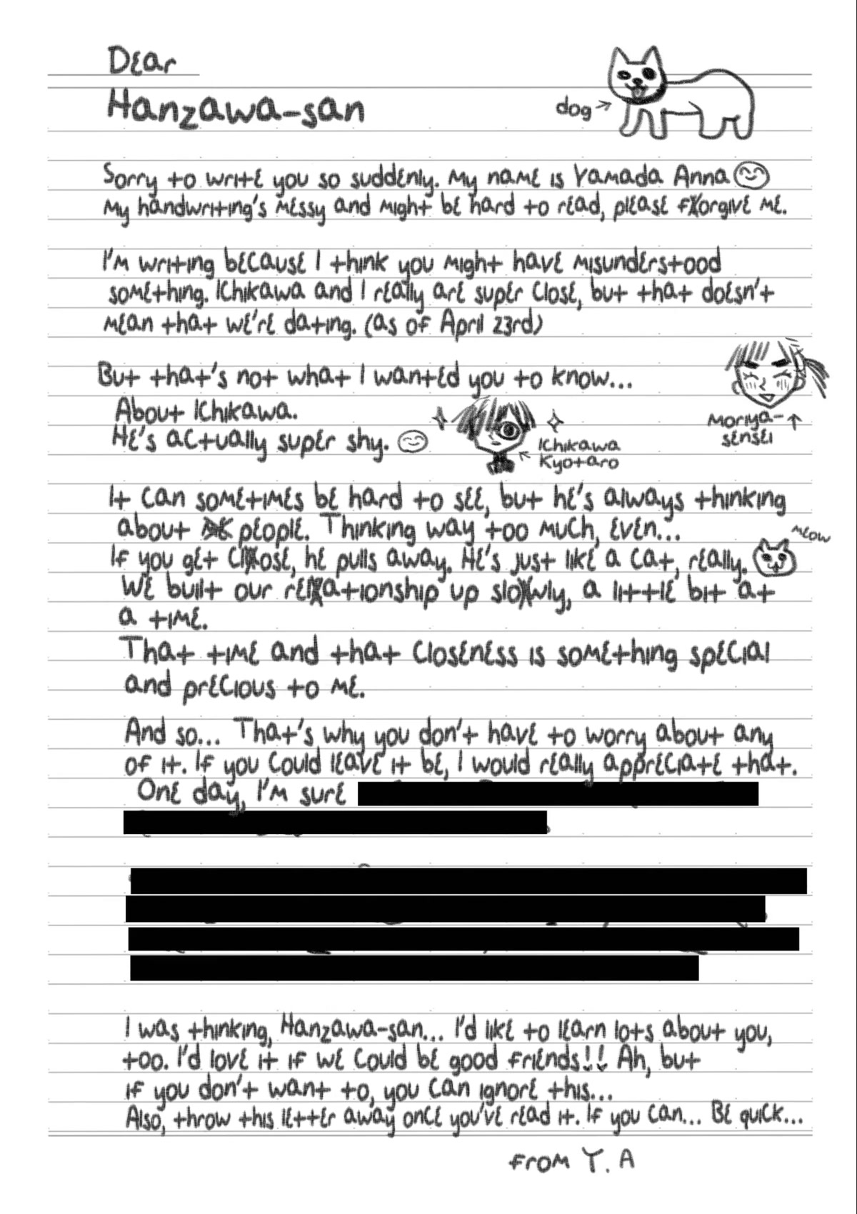 Boku no Kokoro no Yabai yatsu Chapter 102 page 13 - Chapter 102: I'm A Stranger