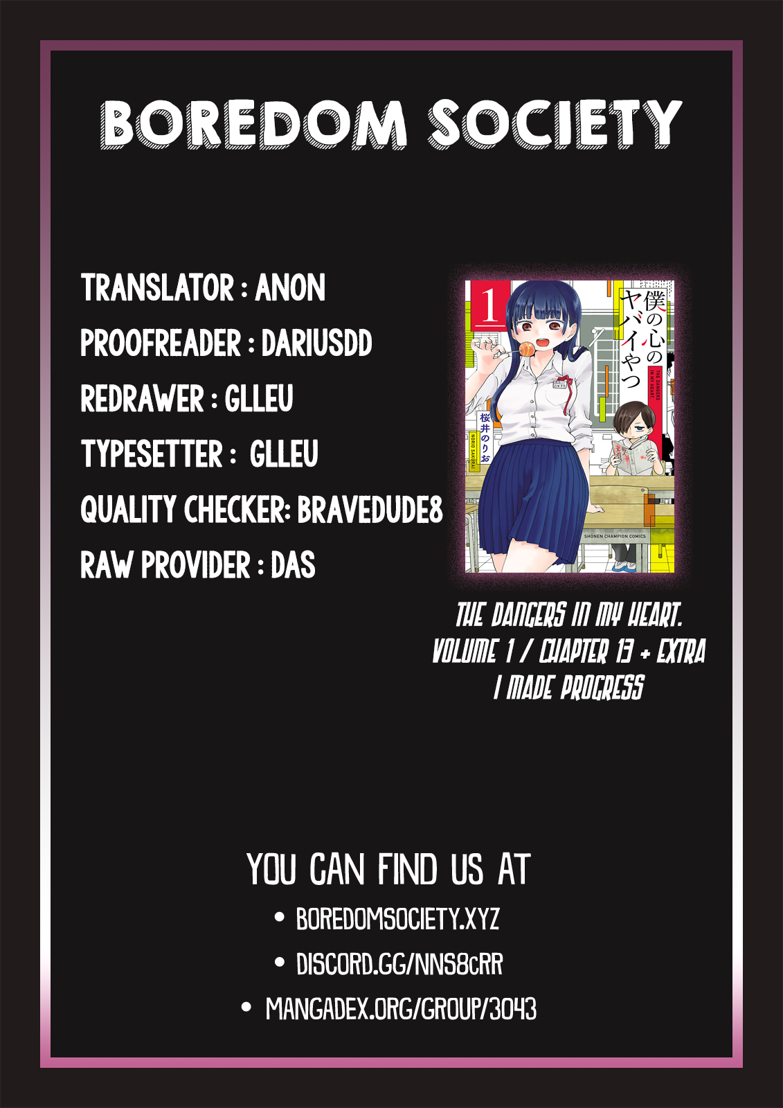 Boku no Kokoro no Yabai yatsu Chapter 13 page 13 - Chapter 13: I Made Progress