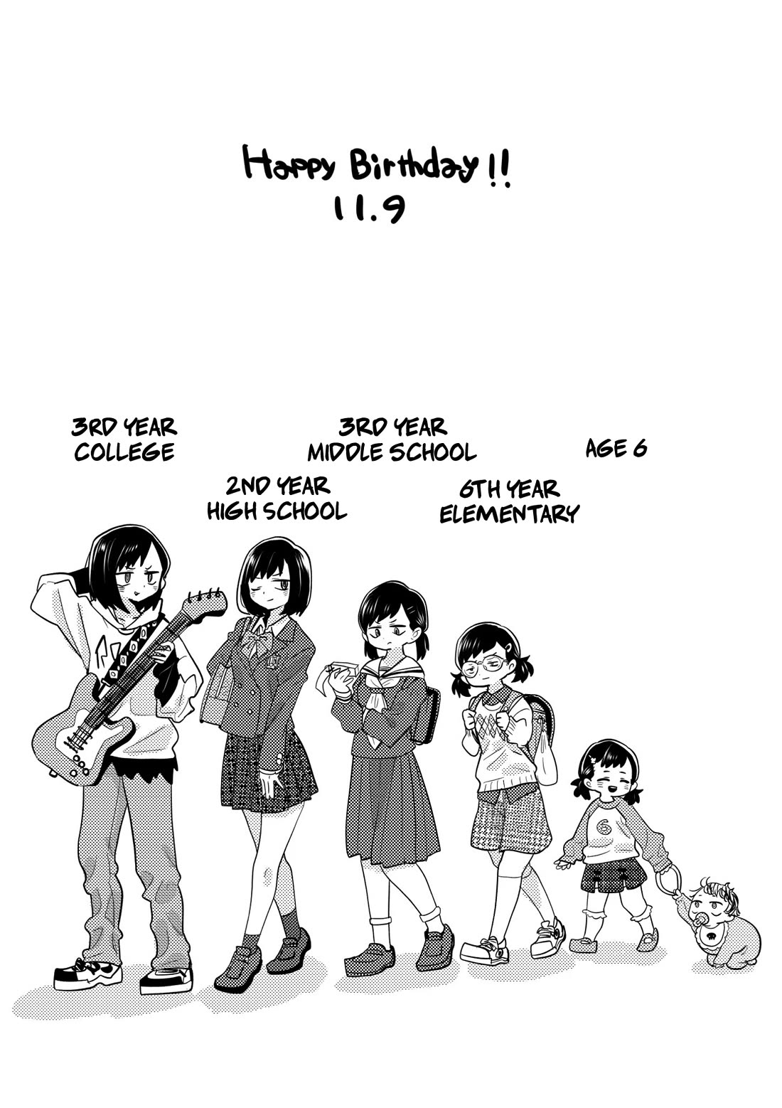 Boku no Kokoro no Yabai yatsu Chapter 155.3 page 1 - Chapter 155.3: Twitter Extra - Onee's Birthday