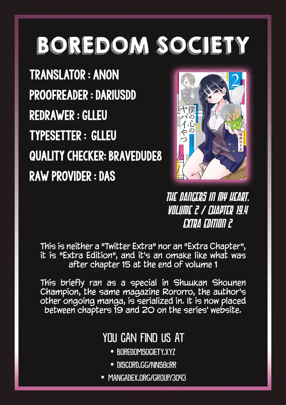Boku no Kokoro no Yabai yatsu Chapter 19.3 page 9 - Chapter 19.3: Extra Edition 1