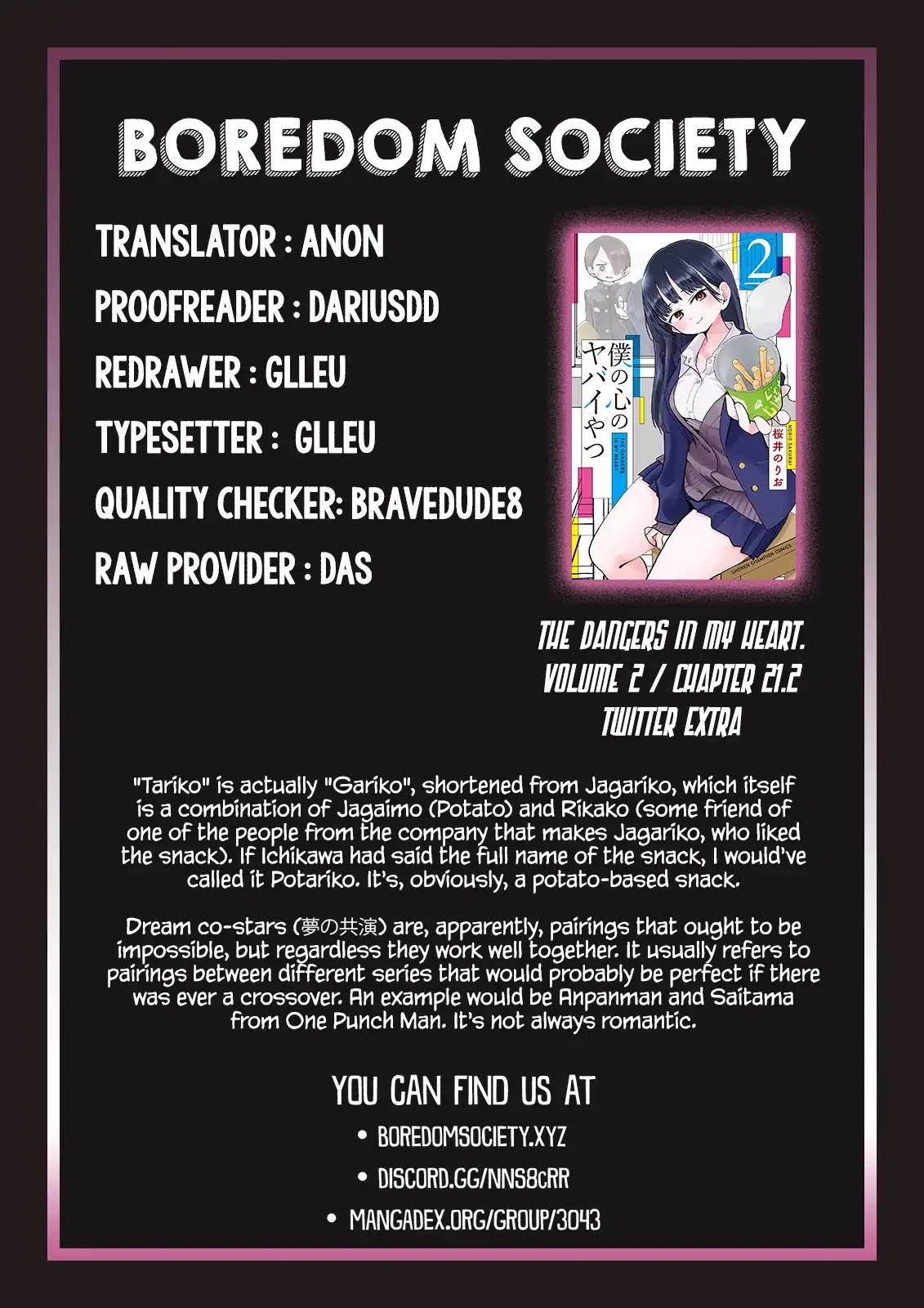 Boku no Kokoro no Yabai yatsu Chapter 21.2 page 5 - Chapter 21.2: Twitter Extra