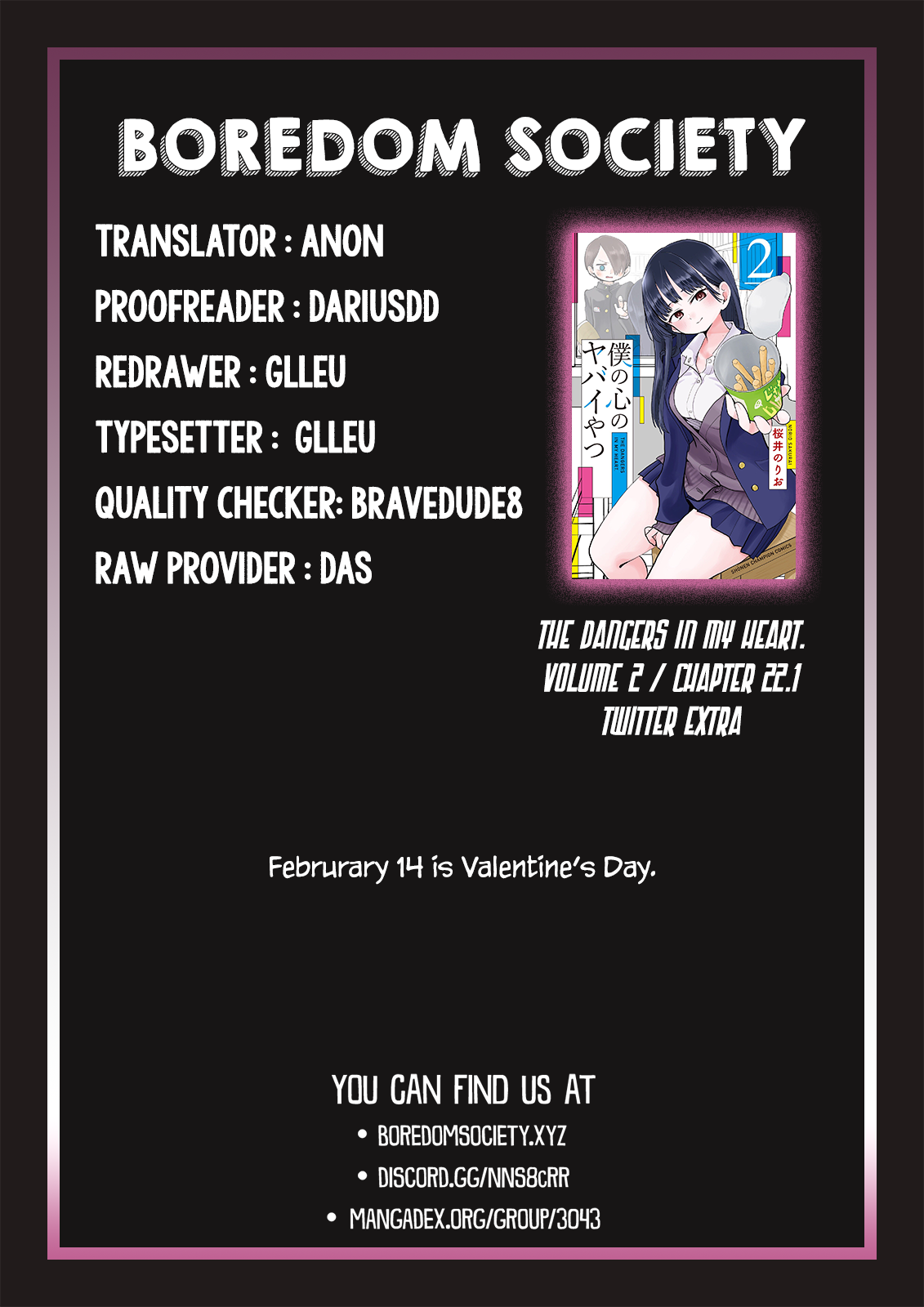 Boku no Kokoro no Yabai yatsu Chapter 22.1 page 4 - Chapter 22.1: Twitter Extra