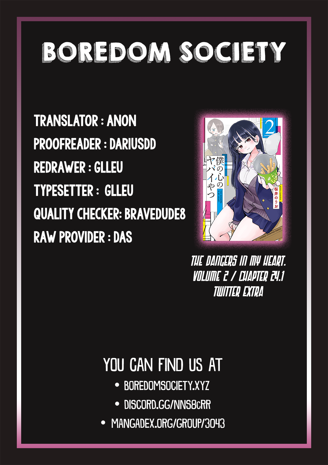 Boku no Kokoro no Yabai yatsu Chapter 24.1 page 4 - Chapter 24.1: Twitter Extra