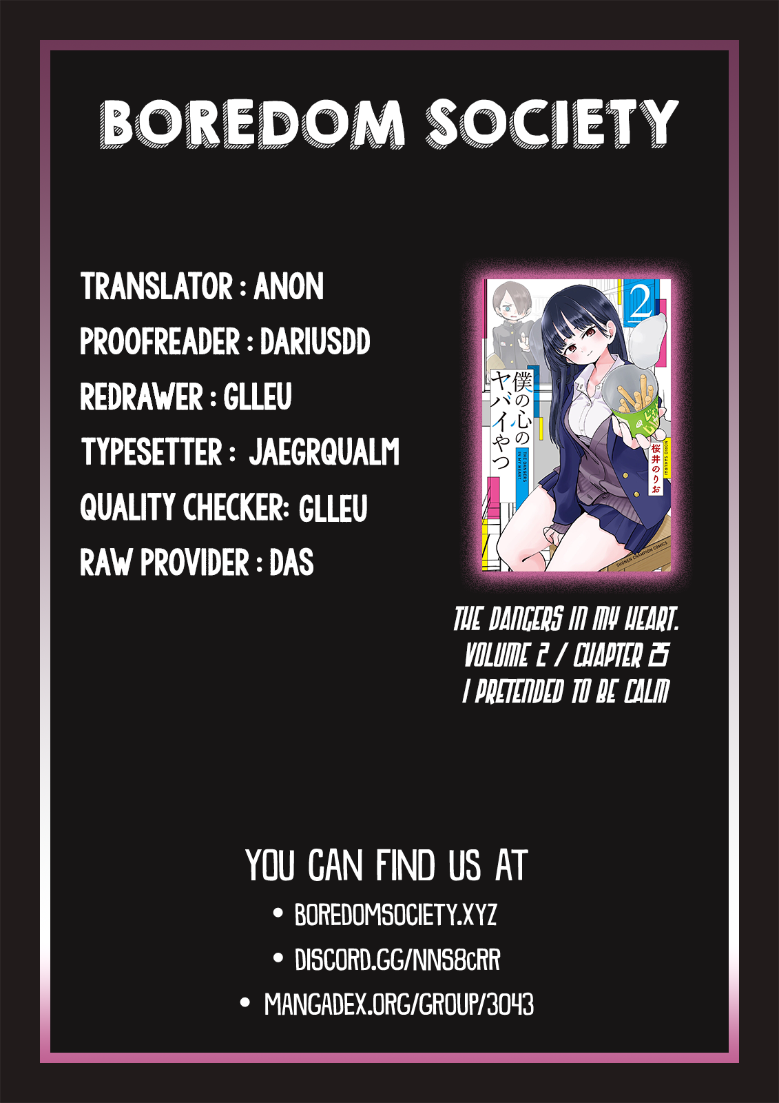 Boku no Kokoro no Yabai yatsu Chapter 25 page 12 - Chapter 25: I Pretended to be Calm