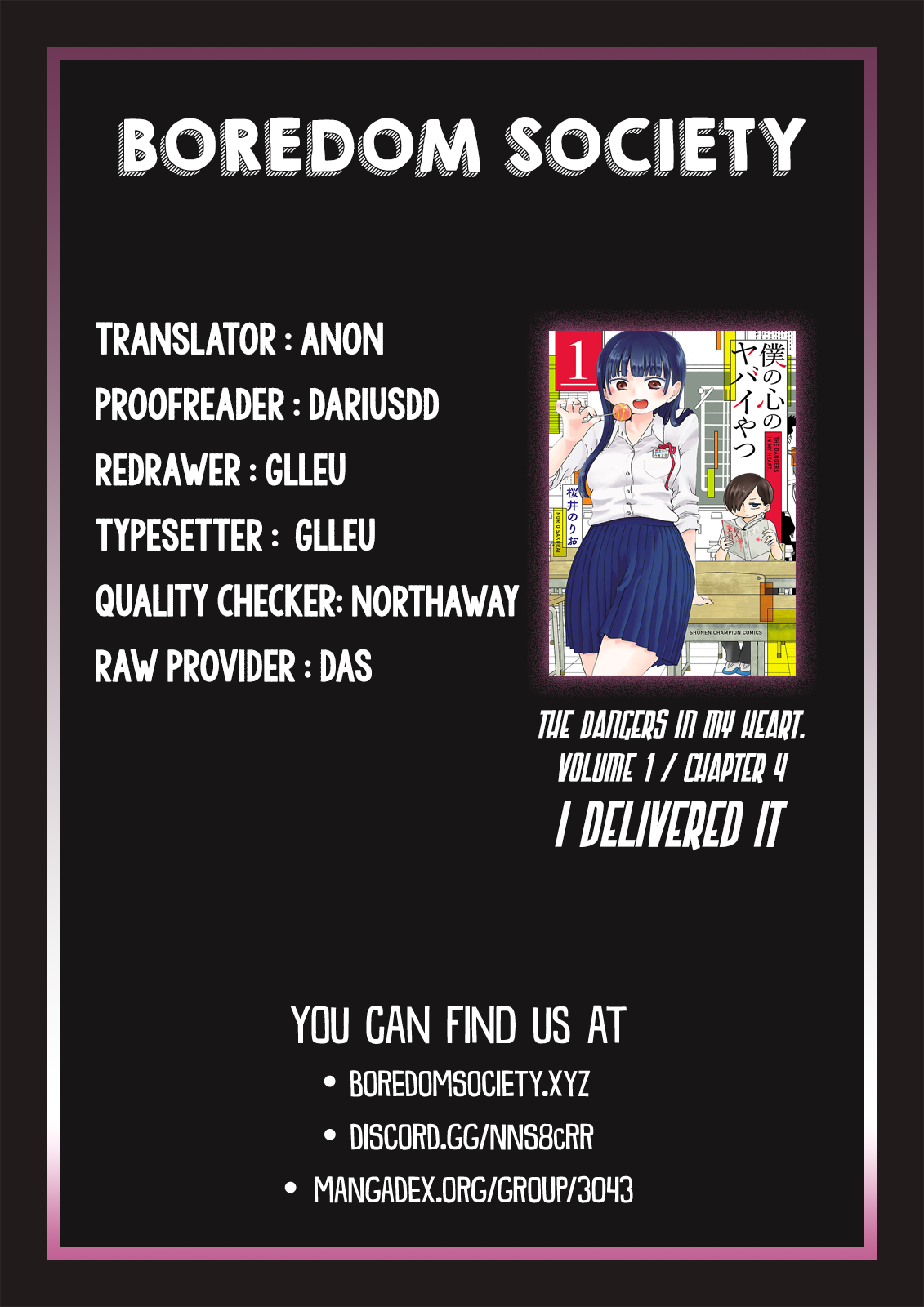 Boku no Kokoro no Yabai yatsu Chapter 4 page 10 - Chapter 4: I Delivered It