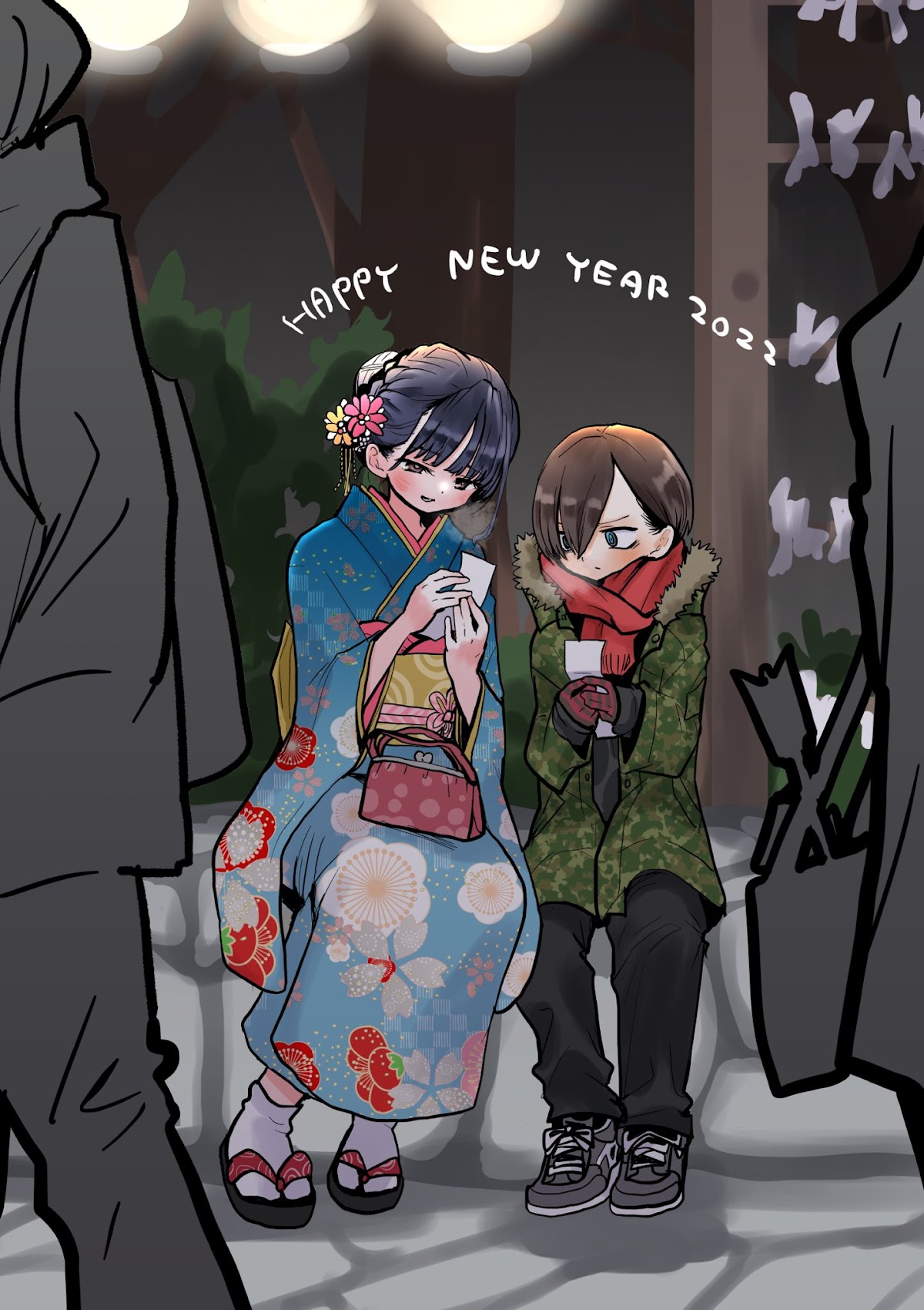 Boku no Kokoro no Yabai yatsu Chapter 87.1 page 3 - Chapter 87.1: Twitter Extra - New Year 2022