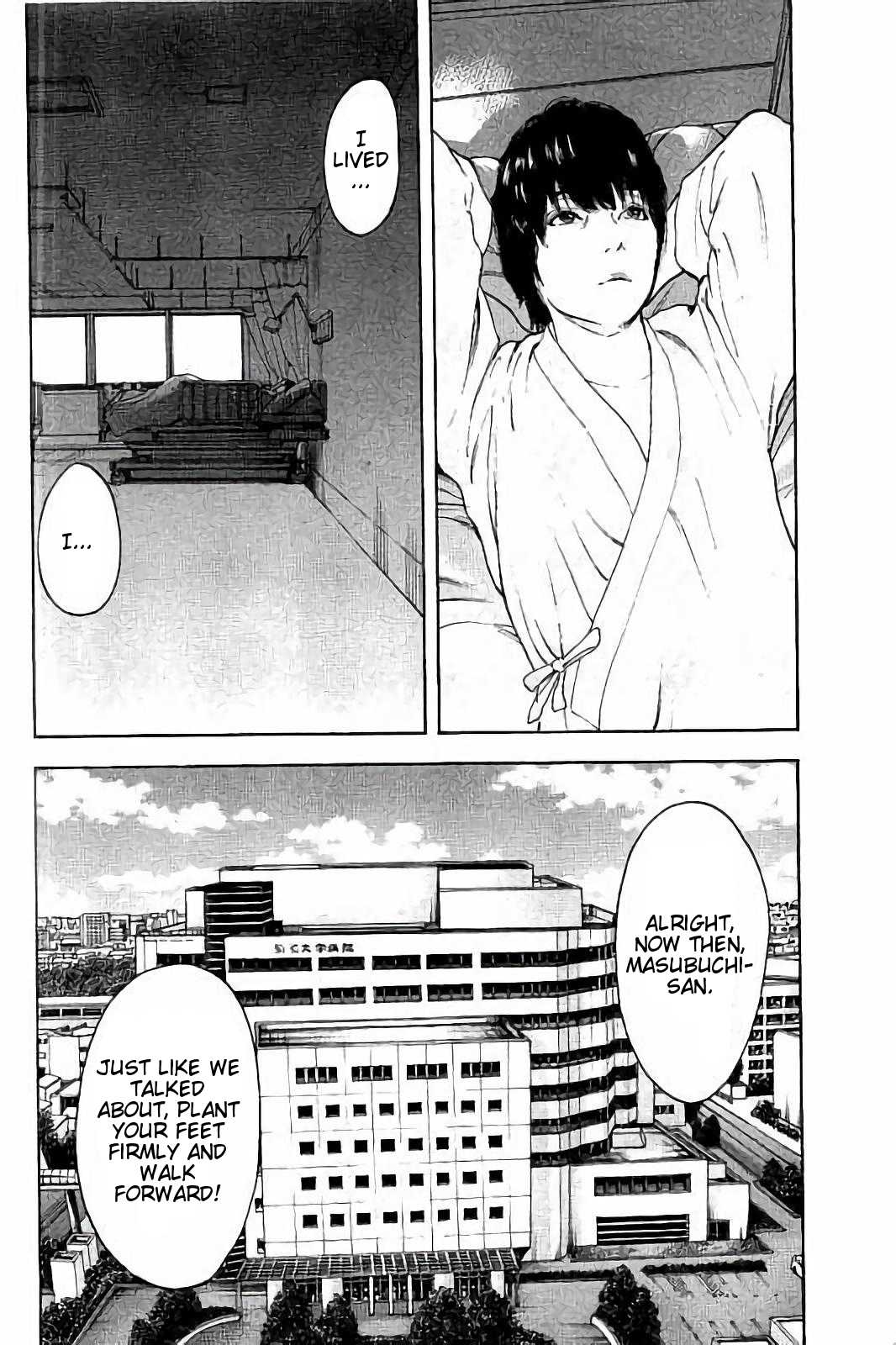 Boku-tachi ga Yarimashita Chapter 49 page 14 - Chapter 49: If I Live
