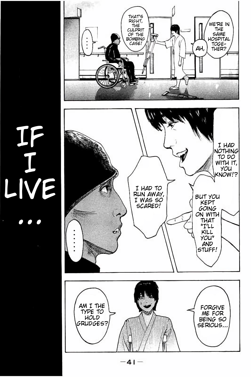 Boku-tachi ga Yarimashita Chapter 49 page 21 - Chapter 49: If I Live