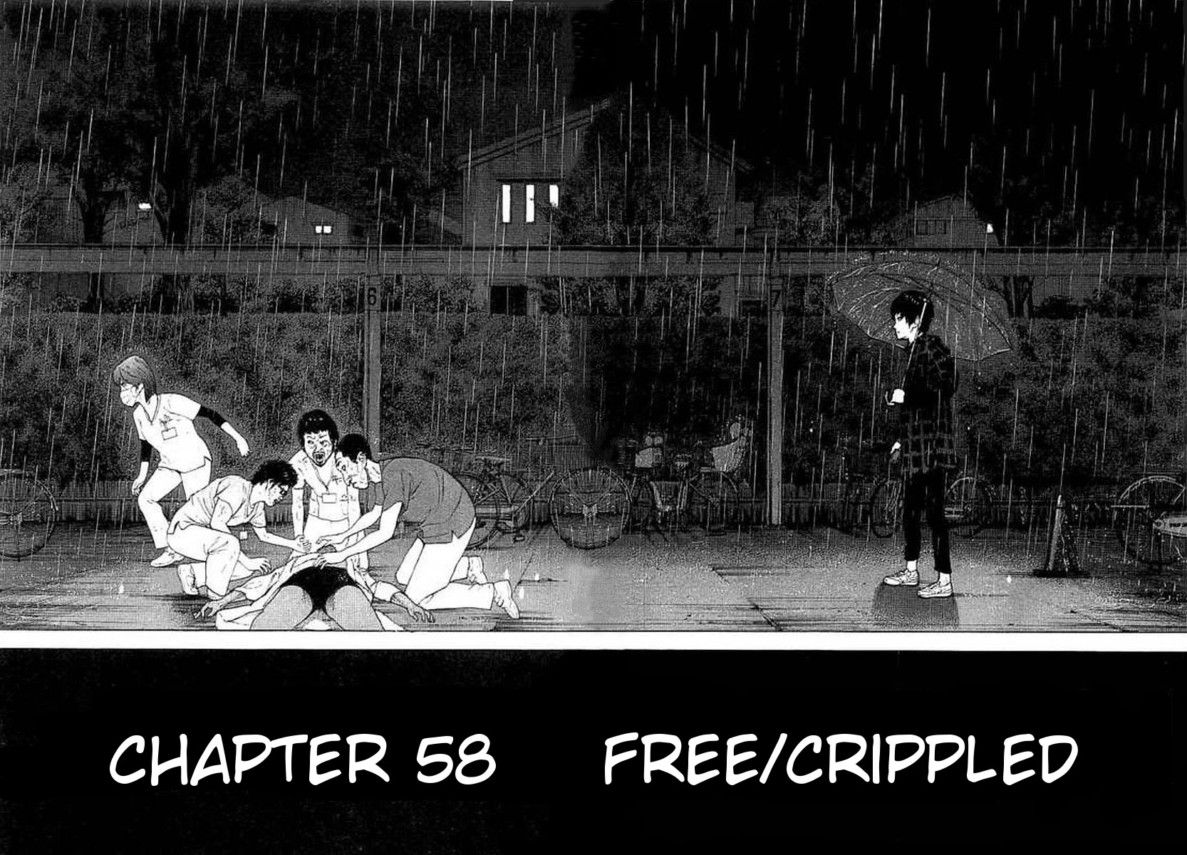 Boku-tachi ga Yarimashita Chapter 58 page 5 - Chapter 58: Free/Crippled