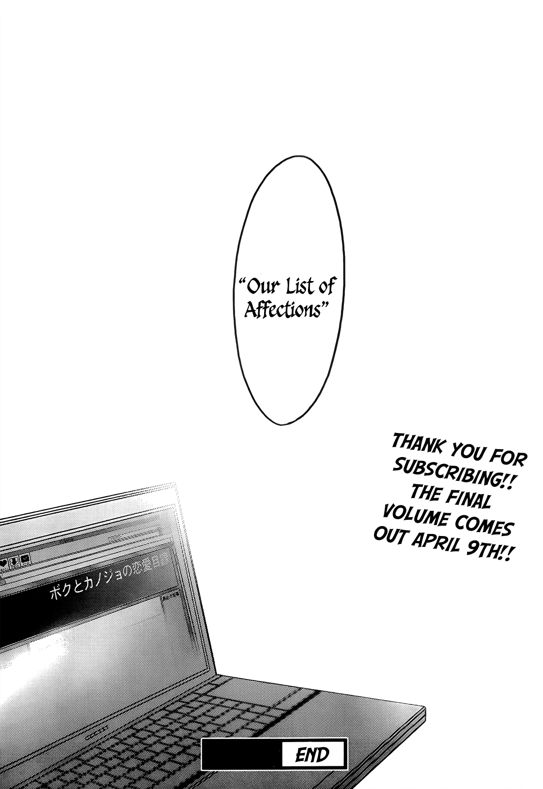 Boku to Kanojo no Renai Mokuroku Chapter 19.3 page 32 - Chapter 19 v3 : How 19 - ''Our List of Affections'' [End]