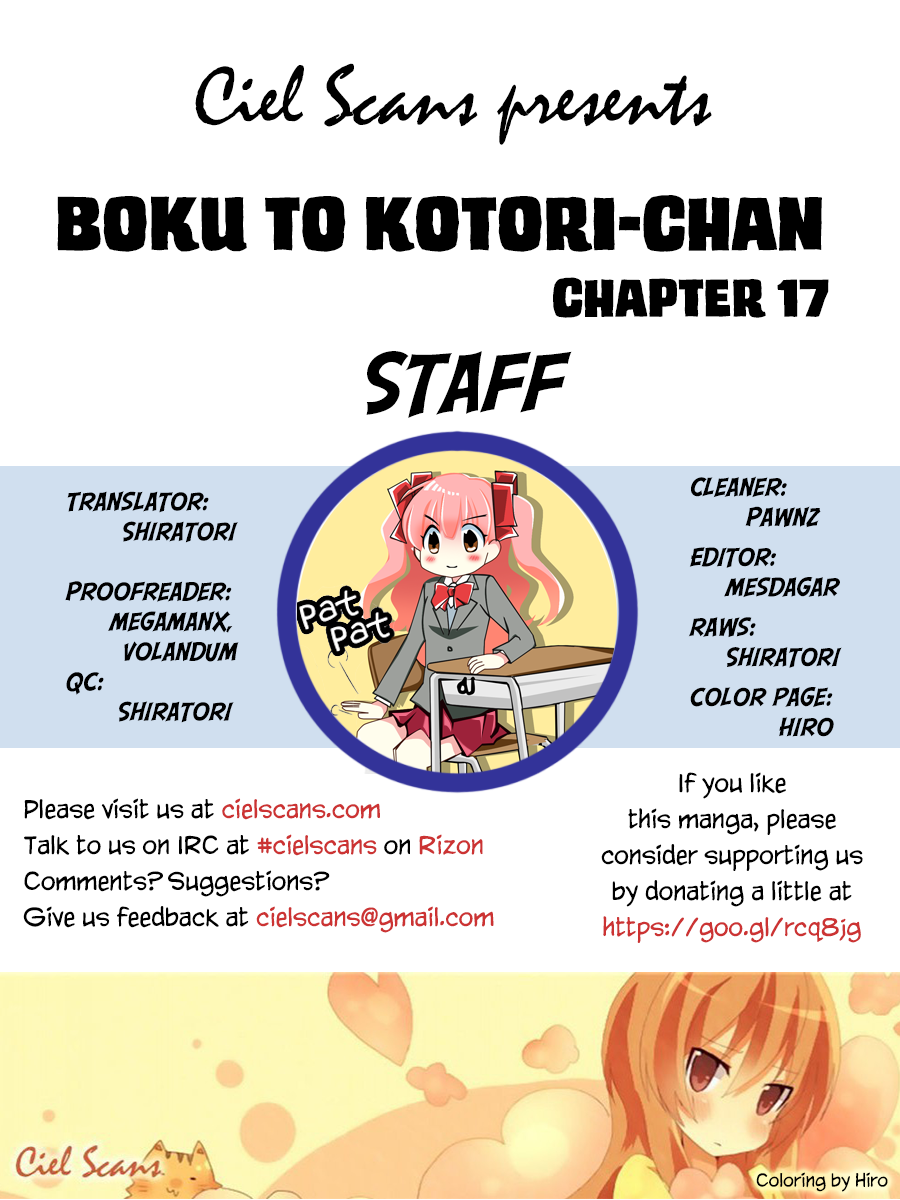 Boku to Kotori-chan Chapter 17.2 page 1 - Chapter 17 v2 : [End]